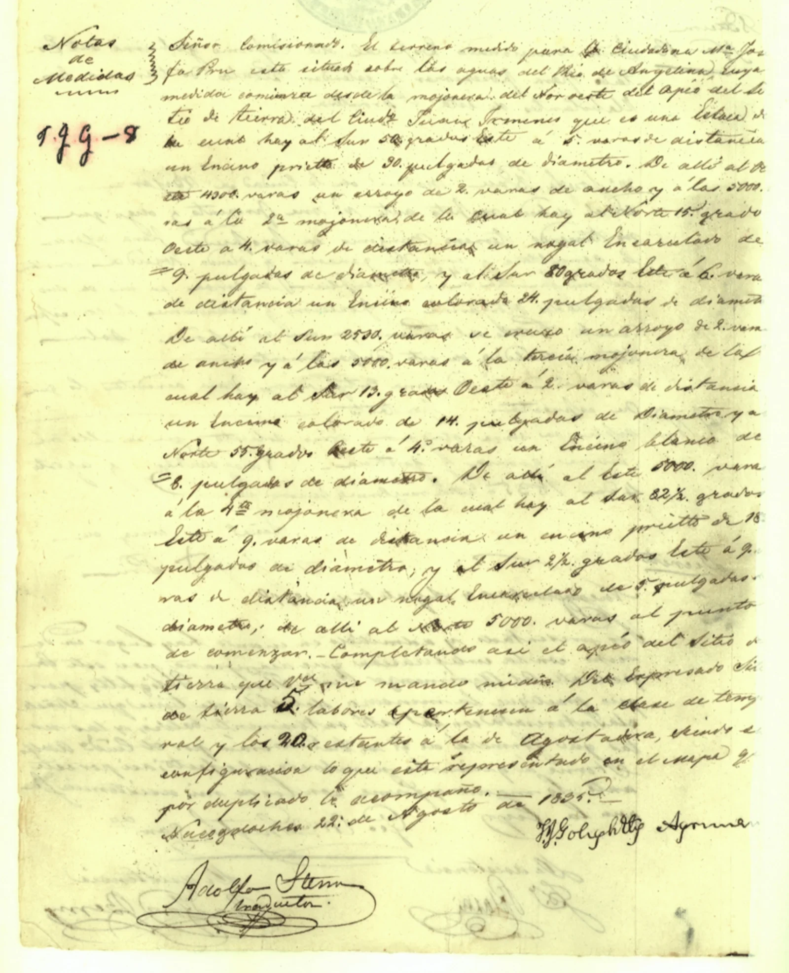 Pru, María Josefa Original Cursive Land Grant & Field Notes (Rusk County, Abstract A-29)